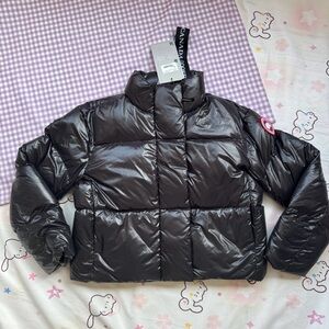 Canada Goose Cypress Cropped Puffer Black Down & Puffer Jackets